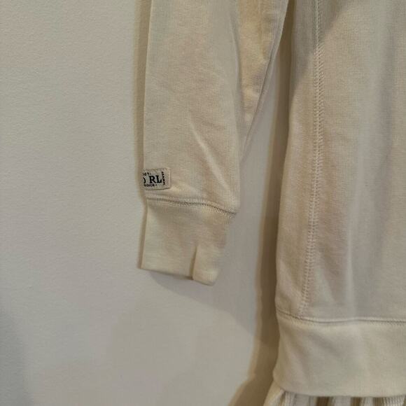 Ralph Lauren Sweatshirt Dress sz M (8-10) Sweater Dress with Waffle knit ruffles - Picture 8 of 8